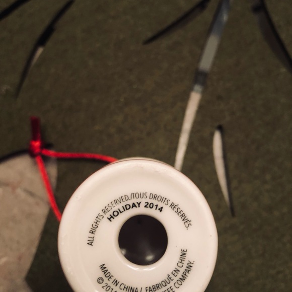 Starbucks Porcelain Holiday Ornament circa 2014 - Picture 5 of 5